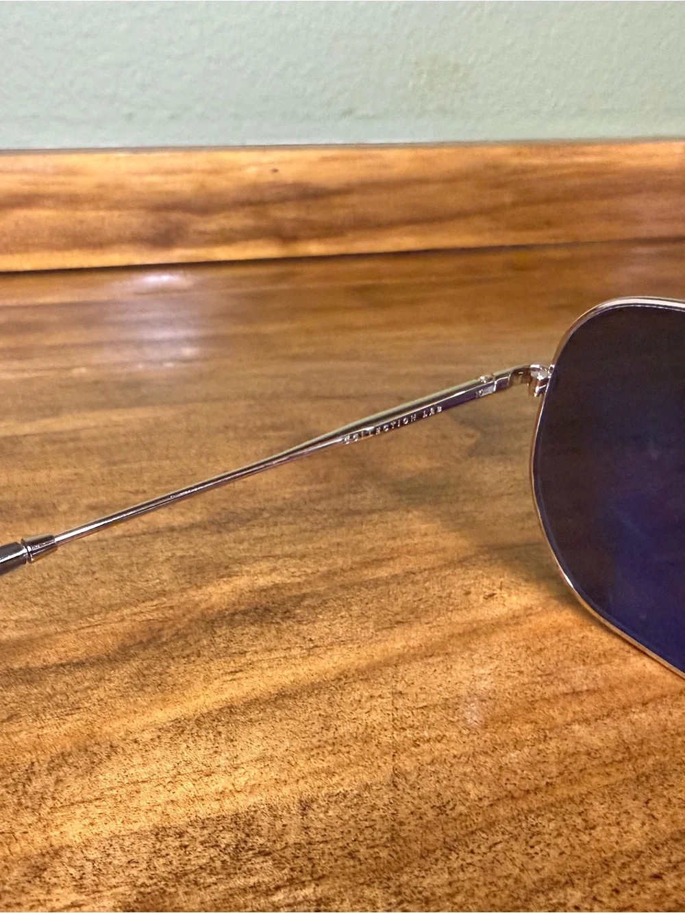 Silver Frame Sunglasses with Dark Lenses